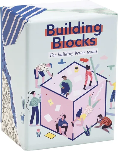 FLUYTCO Building Blocks: juego de cartas de formación de equipos para el trabajo - 150 iniciadores de conversación y rompehielos para conocer a tus