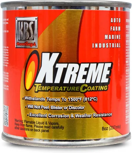 Miniatura 19 de KBS Coatings - Recubrimiento de temperatura Xtreme, color negro azabache , Acero inoxidable
