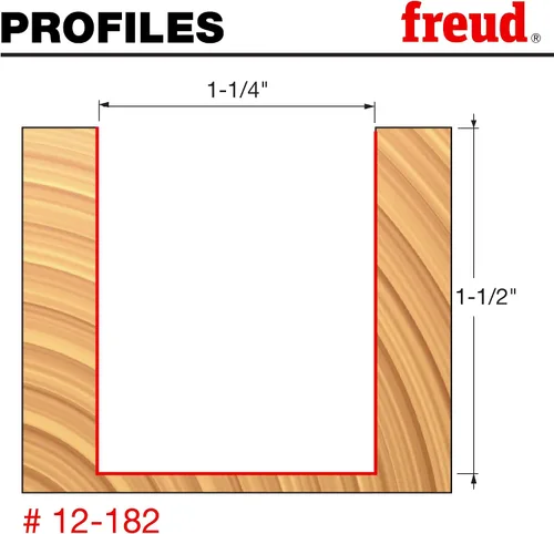 Miniatura 57 de Broca recta de doble acanaladura Freud, 15/64 x 3/4 de pulgada, con vástago de 1/2 pulgada, 12-096