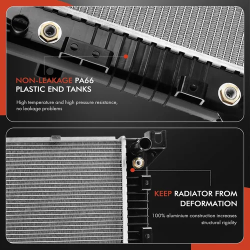 Miniatura 6 de A-Premium Radiador de refrigerante de motor con enfriador de aceite compatible con Dodge Grand Caravan y Chrysler Town & Country y Plymouth Grand