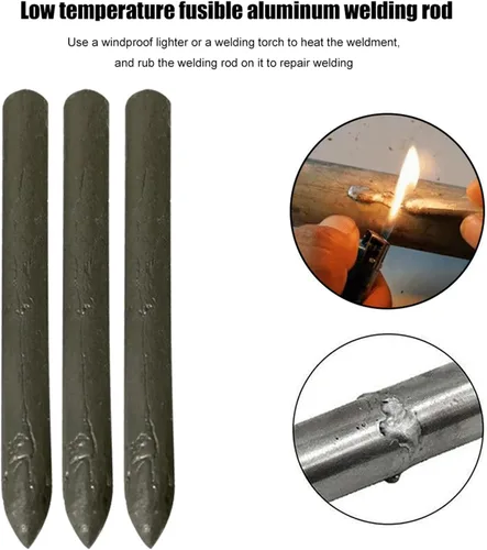 Miniatura 3 de Varillas de aluminio con núcleo de polvo, varillas de soldadura de aluminio de baja temperatura, varillas de soldadura de aluminio de fusión fácil