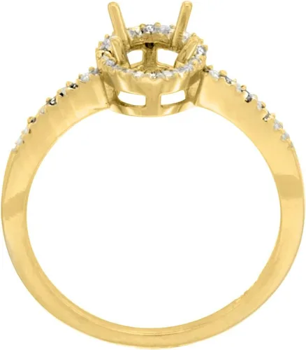 Miniatura 2 de Anillo de compromiso de oro blanco de 14 quilates con ópalo natural, ovalado, 0.276 x 0.197in, tamaños 5-10