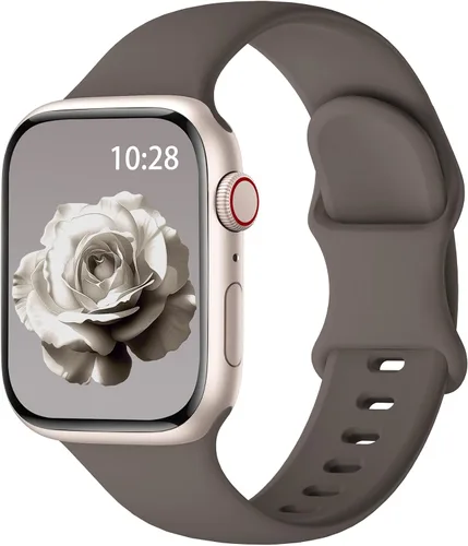 Miniatura 12 de Correa de silicona deportiva compatible con bandas de Apple Watch de 38mm 40mm 41mm 42mm 44mm 45mm 46mm 49mm para mujeres y hombres, correa