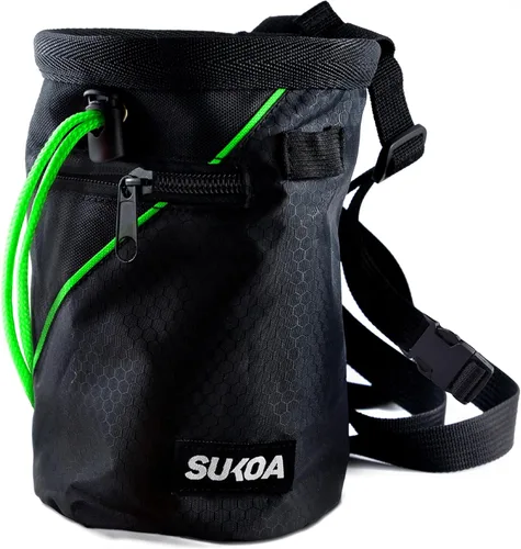 Miniatura 9 de Bolsa de tiza para escalada en roca - Accesorios de equipo para regalos de escalada en roca - Cinturón de enganche rápido, bolsillos grandes