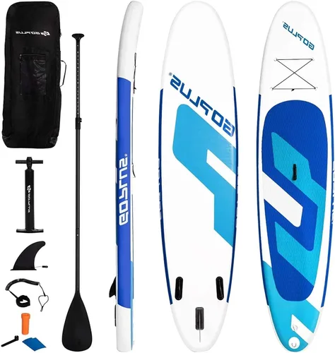 Miniatura 10 de AUGESTER Tabla de remo inflable ligera de 10/10.5/11 pies, tabla de yoga de alta calidad con accesorios de SUP duraderos, con aletas, bolsa