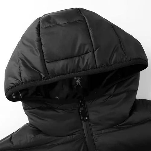Miniatura 3 de Chaqueta térmica con capucha para niños y niñas, con capucha, carga USB, impermeable, resistente al viento, chaleco térmico