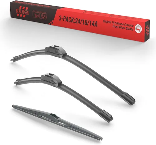 Miniatura 9 de BERG REGEN - Repuesto para limpiaparabrisas de silicona de 16, 14 y 14 pulgadas para Toyota FJ Cruiser 2007-2014, hojas para todo tipo de clima