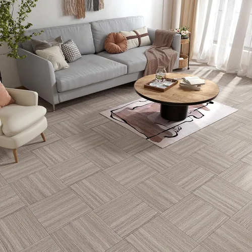 Miniatura 5 de VaryStyle Paquete de 20 pisos impermeables para despegar y pegar, azulejos de vinilo con aspecto de madera de 12 x 12 pulgadas, autoadhesivos