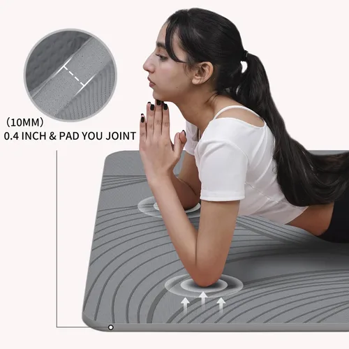 Miniatura 6 de PAIDU Esterilla de Yoga Grande - 72' x 36' x 0.4' Ancho Extra y Grueso, Cómodo, Antideslizante Esterilla de Ejercicio - Funciona Genial en Todos