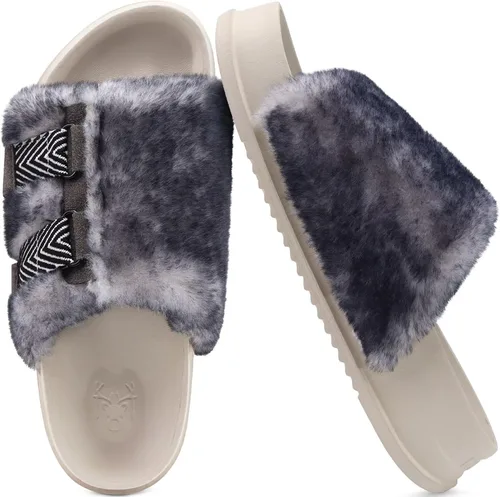 Miniatura 12 de KuaiLu Pantuflas ortopédicas para mujer con soporte de arco, sandalias acolchadas suaves para mujer, sandalias de moda con punta abierta, de piel
