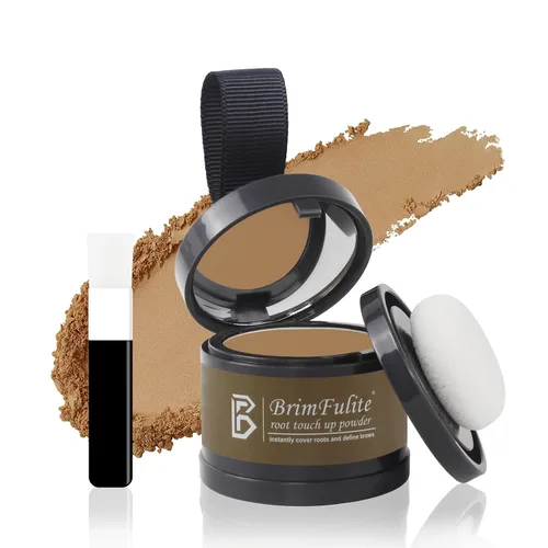 Miniatura 10 de Polvo de retoque de raíz, polvo de cobertura rápida de línea capilar gris para mujeres y hombres, de larga duración y cobertura natural, compacto