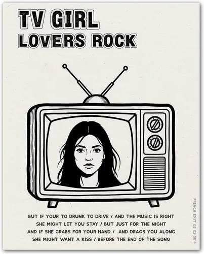 Miniatura 12 de Muerte de una Chica de Fiesta Moody Indie - Póster de Tv Girl - Póster Muerte de una Chica de Fiesta - Decoración de Tv Girl para Dormitorio