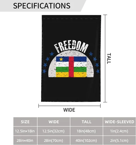 Miniatura 7 de The Central African Republic Flag And Freedom Garden Flag 28"x40" Inch Double Sided Garden Flags Home Lawn Outdoor Decor Flags Party Banner Welcome