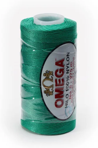 Miniatura 13 de Nylon NO.5 by Omega - Cuerda fuerte 100% nailon para ganchillo fino y manualidades - Color: 04 amarillo claro