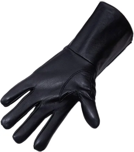 Miniatura 2 de Guantelete medieval de cuero Cosplay guantes de brazo largo puño