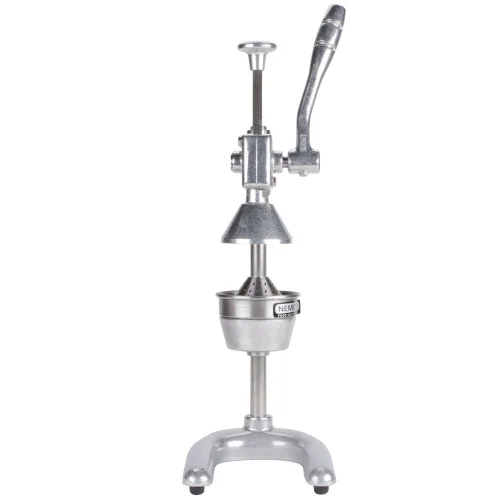 Nemco 55850 Exprimidor de cítricos manual tipo manivela resistente con sujetadores y cono colador extraíble y mango fácil de agarrar para