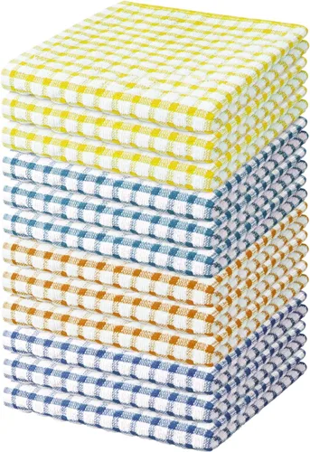 Miniatura 9 de Nialnant 8 Piezas Trapos de Cocina para Platos, 100% Algodón Suave Absorbente de Secado Rápido, Paños de Cocina para Cocina, Lavar Platos, Trapos