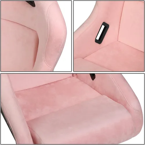 Miniatura 5 de NRG Innovations NRG-FRP-303PK-PRISMA Asiento universal de carreras tipo bucket con respaldo fijo para arneses de 5 puntos, tamaño M