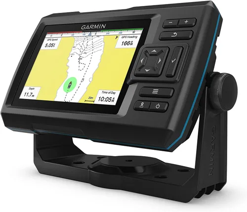 Garmin Striker Vivid 5cv, Transductor de sonar y localizador de peces de color de 5 pulgadas fácil de usar, paletas de colores vívidos del sonar de