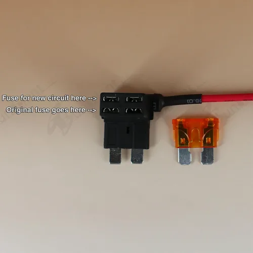 Miniatura 7 de AÑADIR Circuito ATO ATC Fusible TAP Add ON Adaptador de circuito dual Terminal AUTO CAR + fusible de 5 amperios