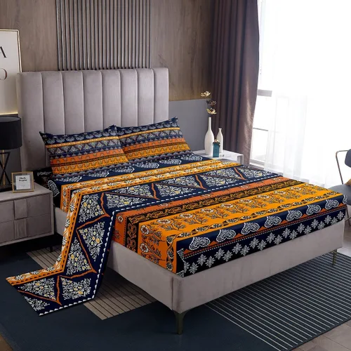 Miniatura 2 de Erosebridal Southwestern - Juego de sábanas y fundas de almohada, juego de sábanas azteca bohemio, diseño hippie de cachemira, tamaño individual