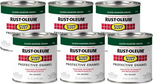Miniatura 57 de Rust-Oleum 7765502 - Pintura anti-óxido para aplicación con brocha, cuarto de galón, color rojo real brillante, (paquete de 1)