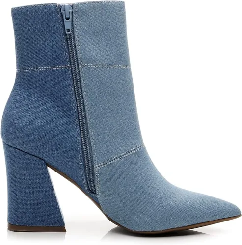 Miniatura 3 de Bliss - Botines cómodos de tacón grueso para mujer, estilo Chelsea