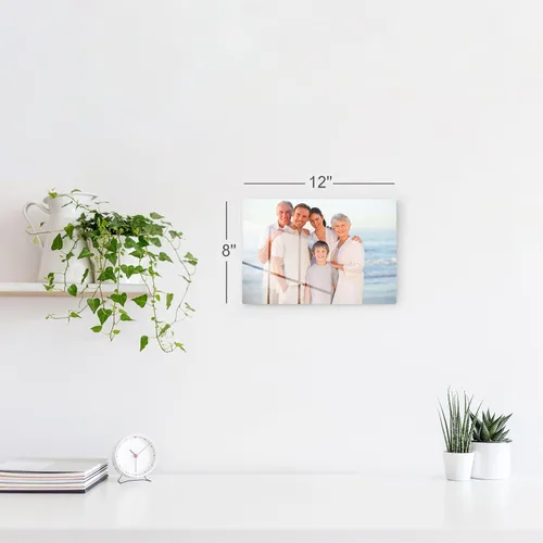 Miniatura 5 de Smile Art Design Decoración de pared personalizada de metal de alta calidad, panel de aluminio rígido brillante HD, coloca tu foto en metal, listo
