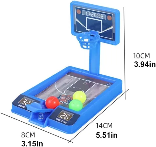 Miniatura 2 de Paquete de 4 juguetes de baloncesto de mesa, regalos de fiesta de baloncesto, juegos de escritorio para la oficina para adultos para reducir