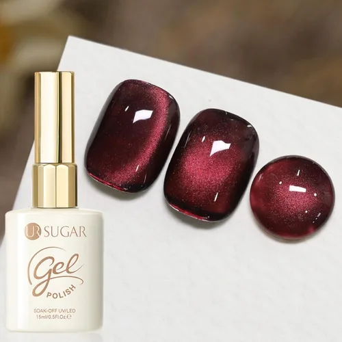 Miniatura 16 de UR SUGAR Crystal Cat - Esmalte de uñas de gel magnético para ojos, color gris, 0.5 onzas líquidas, esmalte de gel magnético iridiscente