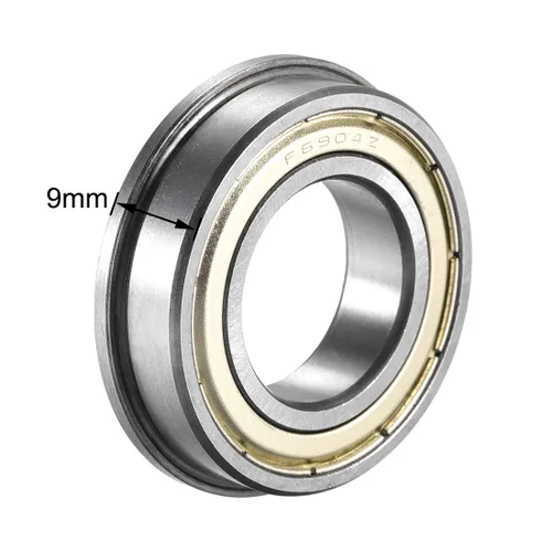 Miniatura 3 de uxcell F6904ZZ Rodamientos de bolas de brida 0.787x1.457x0.354 in Doble Metal Blindado (GCr15) Rodamientos de acero cromado 5pcs