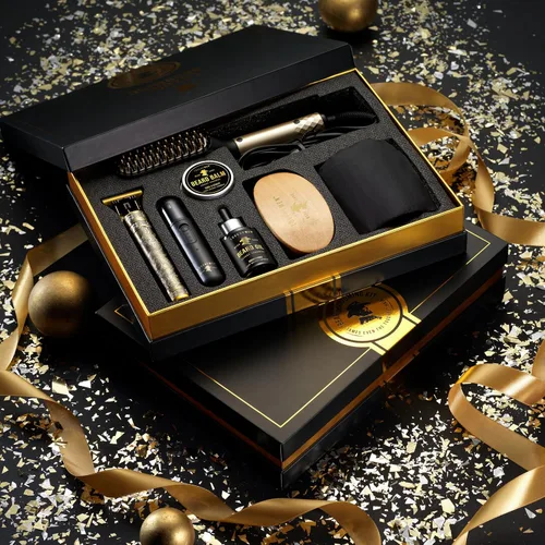 Miniatura 9 de Kit de aseo para barba, ideas de regalo para el día del padre para marido, regalos de papá para el día del padre, recortadora de barba, recortadora
