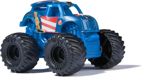 Miniatura 4 de Monster Jam Marvel - Juego de 3 mini camiones con Black Panther, Capitán América, Iron Man, escala 1:87, robusto y con detalles geniales