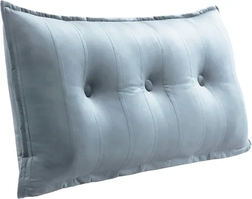 Miniatura 20 de WOWMAX Almohada rectangular para cabecero, almohada para respaldo de cama, almohada para sentarse en la cama, almohada de apoyo para la espalda