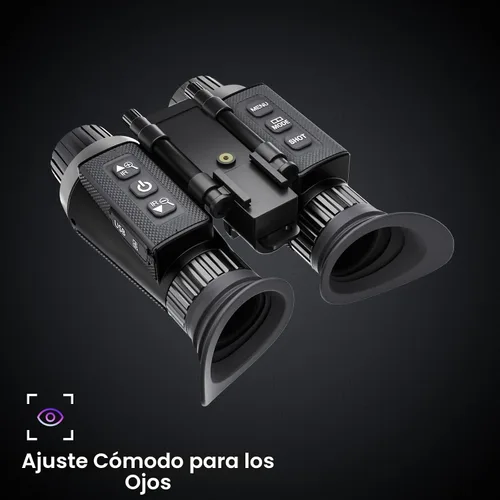 Miniatura 3 de GOYOJO 4K Gafas de visión nocturna montadas en la cabeza y prismáticos para adultos – NVG infrarrojos con enfoque manual y zoom digital 8X