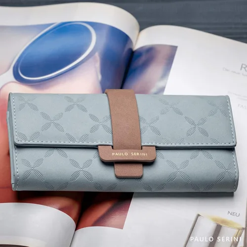 Miniatura 2 de PAULO SERINI Cartera Mujer - Cartera para mujer con monedero - Tarjetero 9 tarjetas - Pulsera - Carteras veganas para mujer - Regalos de cumpleaños