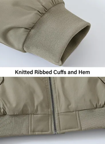 Miniatura 7 de BGOWATU - Chaqueta para hombre, impermeable, acolchada, tipo bomber, casual, para otoño e invierno, cálida y acolchada