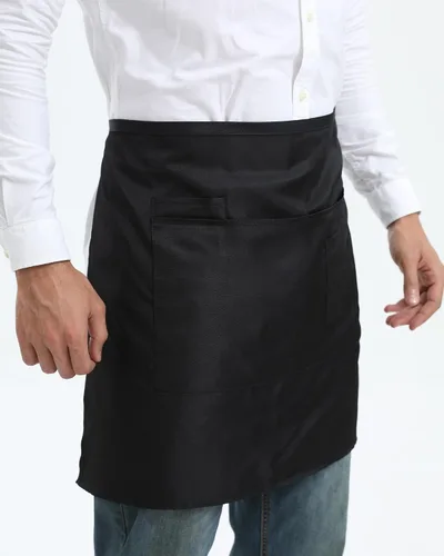 Miniatura 3 de Xeoxarel Delantal unisex con 4 bolsillos, para mujer y hombre, 27 x 18 pulgadas