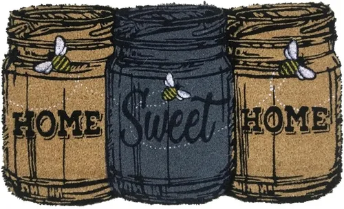 Briarwood Lane Home Sweet Home Mason Jars Spring - Felpudo de fibra natural