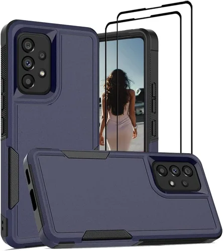 Miniatura 215 de Jeylly Compatible con Samsung Galaxy A22 5G Funda, Funda Samsung A22 5G con 2pcs protectores de pantalla de vidrio templado