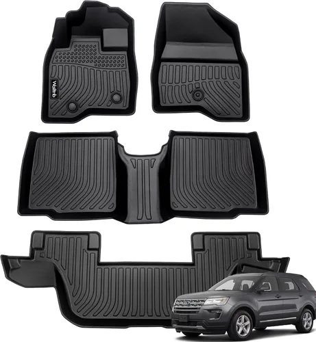 Miniatura 74 de Tapetes de piso para todo clima y forro de carga con respaldo para Chevrolet Suburban de 7 asientos 2021-2025 / GMC Yukon XL de 7 asientos