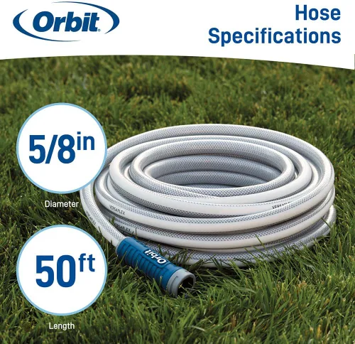 Miniatura 2 de Orbit VersaFlex - Manguera de jardín de 50 pies x 5/8 pulgadas, ligera, duradera, 400 PSI, acoplamiento de fácil agarre