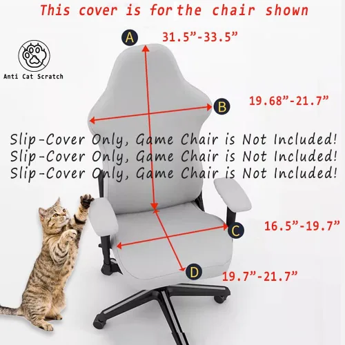 Miniatura 4 de Fundas para silla de juego, funda de silla para niñas y mujeres, silla de juegos, protector de asiento para silla de juegos, funda para brazos