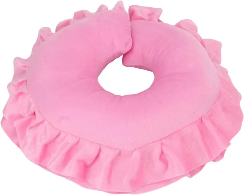 Miniatura 9 de Dioche Cojín de soporte para el cuello en forma de U suave para sala de spa, mesa de masaje, cama, almohada para la cara, cojín de cuello