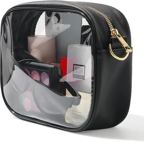 Miniatura 2 de TOBVZOO - Bolsa bandolera transparente aprobada para estadios, conciertos y eventos deportivos, unisex