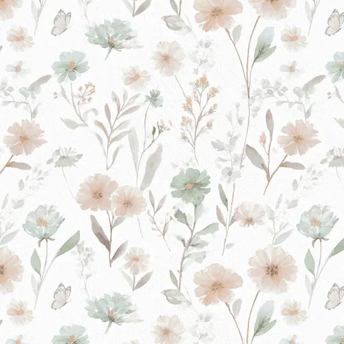Miniatura 21 de Ismoon Papel tapiz de contacto floral rosa bohemio para despegar y pegar, 16.1 x 78.7 pulgadas, papel de pared autoadhesivo extraíble para gabinetes