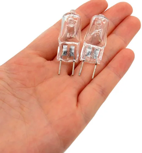 Miniatura 8 de JCD - 10 bombillas halógenas G8 de 20 W, 120 V, bombillas de xenón bi-pines, blanco cálido, regulable, para luces de disco debajo del gabinete
