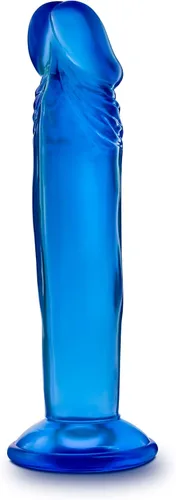 Miniatura 6 de Blush B Yours Sweet n Small - Consolador realista de 6 pulgadas con ventosa - Azul - Pene del punto G para pegging, estimulación anal y vaginal