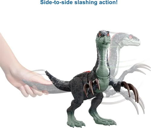 Miniatura 4 de Mattel Jurassic World Dominion Sound Slashin Therizinosaurus - Figura de acción de dinosaurio con función de ataque y sonidos