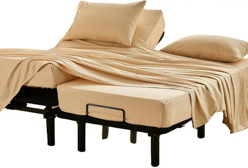Miniatura 42 de Kingnex Sábanas a rayas para sofá cama de 36 x 72 pulgadas, tamaño individual para sofá cama, microfibra suave de doble cepillado 1800, 3 piezas
